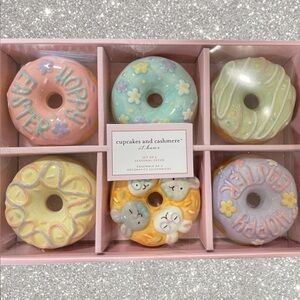 Cupcakes and Cashmere Easter faux Donuts Tabletop Decor NWT